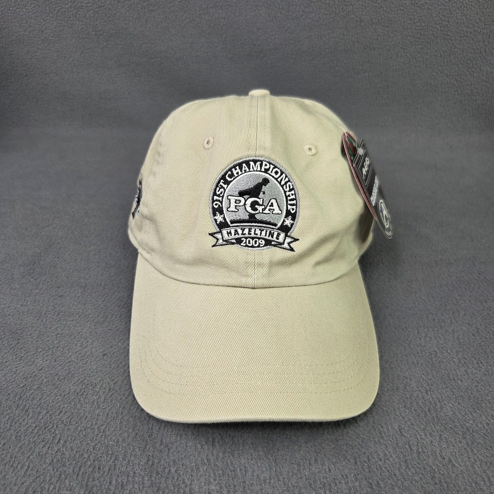 Hazeltine Golf Hat PGA Championship Ahead 91st Championship Classic Tan OSFA NEW